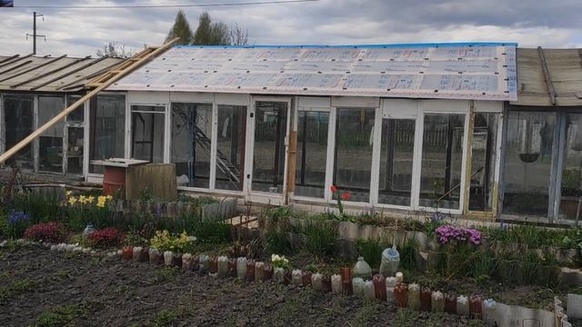 Замена Сотового Поликарбоната. Как я сделала грядки в теплице по новому смотреть онлайн