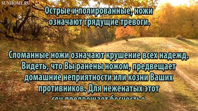 К чему снится Нож сонник, толкование сна смотреть онлайн