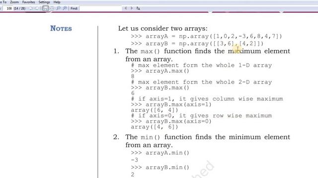 Class 11 IP ( With Python) NCERT Ch-6 Introduction to NumPy - In Hindi (Part-2) Latest 2020 смотреть онлайн