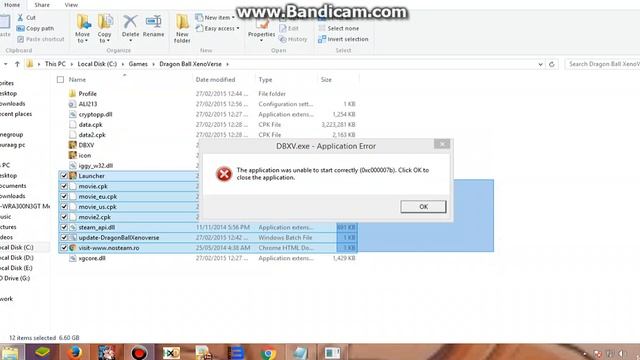 Dragon Ball Xenoverse pc game (0xc000007b) error plzz fix problem смотреть онлайн