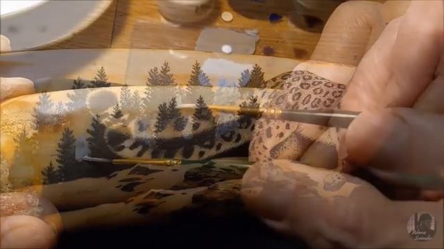 Scrimshaw Demonstration by Adams - Snow Leopard смотреть онлайн