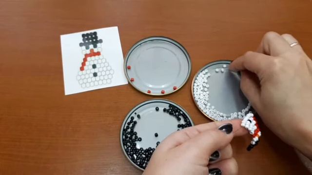 Снеговик из бисера. Мастер-класс смотреть онлайн