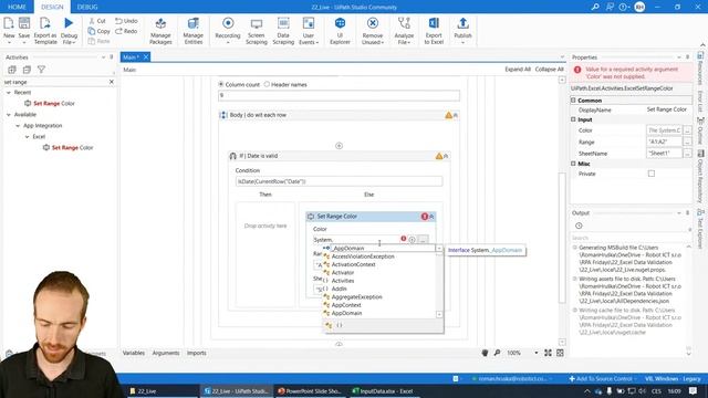 RPA Fridays #22 - UiPath Project: Excel data validation смотреть онлайн