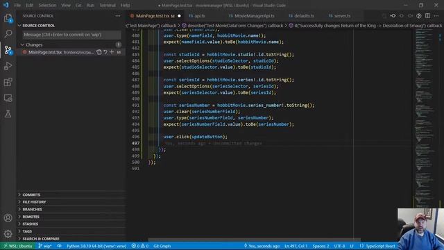 Movie Manager App - Full Stack Web Development 40 - Final MainPage Integration Tests смотреть онлайн
