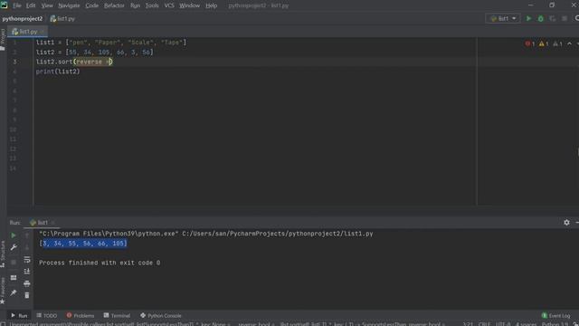 Python | sort a list | reverse( ) | "key" keyword смотреть онлайн