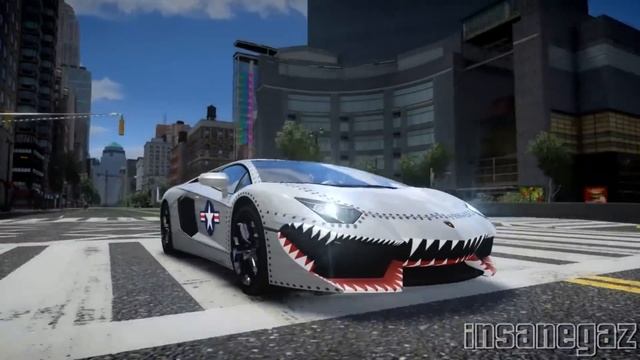 GTA IV 2012 Lamborghini Aventador LP700-4 USAF Crash Testing - Insanegaz