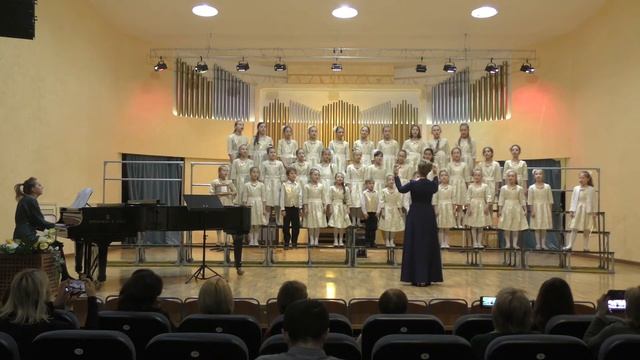 хор "Первоцвет" ДШИ Баха «Рождественская песня» муз. В. Плешака, сл. А. Шульгиной смотреть онлайн