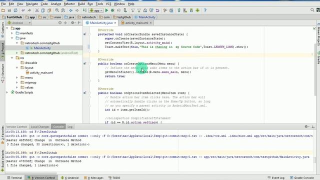 Android Studio GitHub Integration & Sharing Part 2 смотреть онлайн