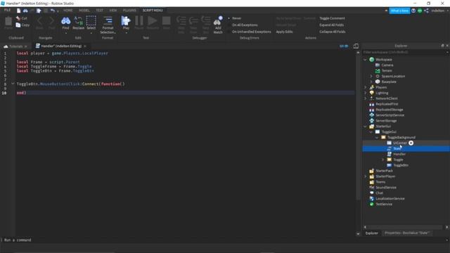 Roblox Tutorial - How to make a toggle button смотреть онлайн