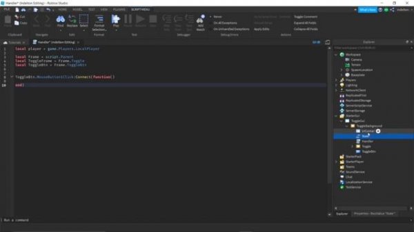 Roblox Tutorial - How to make a toggle button