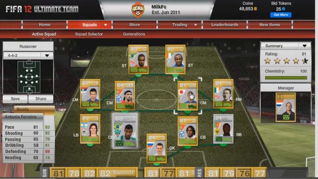 FIFA 12 Ultimate Team | Russian League | imuzzik | смотреть онлайн