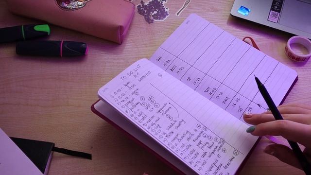 Как планировать свою жизнь? Оформление ежедневника│ Система планирования │ Plan with me │ Ежедневни смотреть онлайн