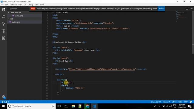 vuejs bangla tutorial part-3 (V-Bind) смотреть онлайн