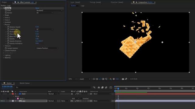 After Effects Shatter broken Easy Tutorial разбить или сломать в after Effects смотреть онлайн