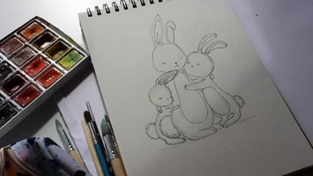 DIY Рисуем картину в детскую комнату | СТИЛЬНЫЙ ДЕКОР ДЕТСКОЙ КОМНАТЫ?Своими руками Рисуем зайчиков смотреть онлайн