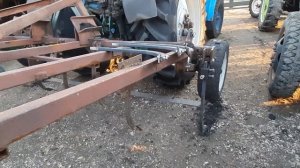 Самодельный культиватор рыхлитель для Мтз 80. Доработка стоек Кпс  и новый носок с рессоры.