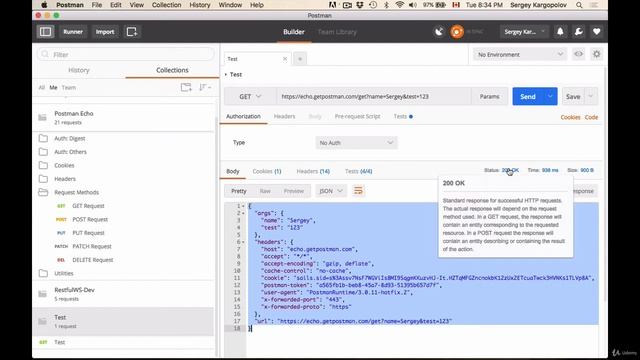 4 Postman overview 03 смотреть онлайн