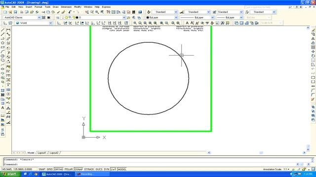 AutoCAD demonstration Computer Aided Graphics - Lab9 (college) смотреть онлайн