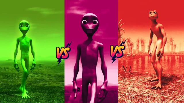 Blue Alien Dance VS Orange Alien Dance VS Green Patila смотреть онлайн