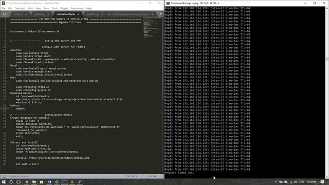Installation Mantis Bug Tracker on Fedora 25 смотреть онлайн