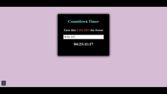 Java Script Countdown Time смотреть онлайн