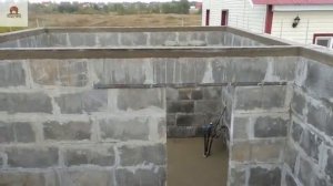Баня из полистирол бетонных блоков 3х5