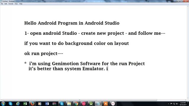 Hello Android Program in Android Studio using XML and Java смотреть онлайн