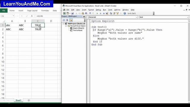 What is Option Compare Text in Excel VBA? | Case insensitive VBA if #ExcelVBA #excel смотреть онлайн
