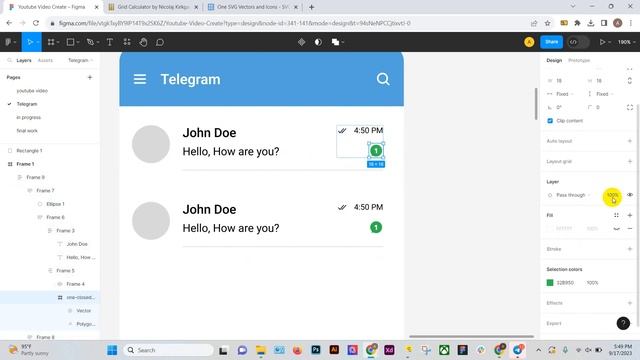 Telegram Chatting app (Replica) Design in figma Part - 01 смотреть онлайн