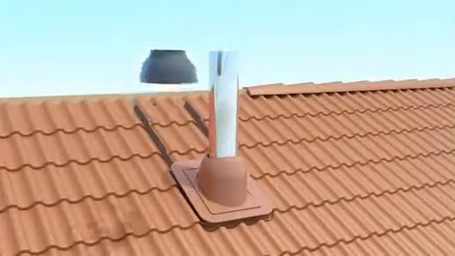 PIIPPU проходной элемент - Кровельная вентиляция Vilpe