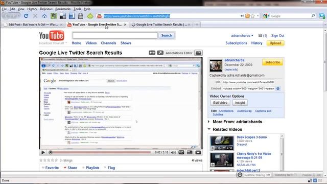 Insert a YouTube Video With oEmbed Wordpress 2.9 смотреть онлайн