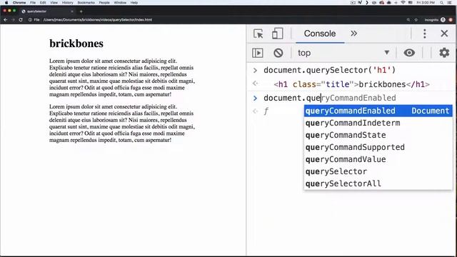 How to use querySelector and querySelectorAll смотреть онлайн