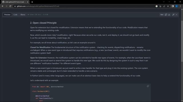 Open-closed Principle | Example in Python | (2/5) смотреть онлайн