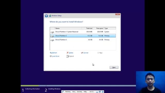Instalasi Windows 8.1 di virtualbox смотреть онлайн
