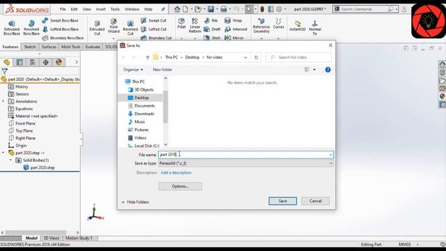 How to open Solidworks New Version File in Older Version | Open SW 2020 File in 2018| Backworks S смотреть онлайн