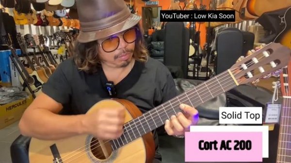 Classical Guitar Sound Comparison Cort AC100 vs Cort AC200