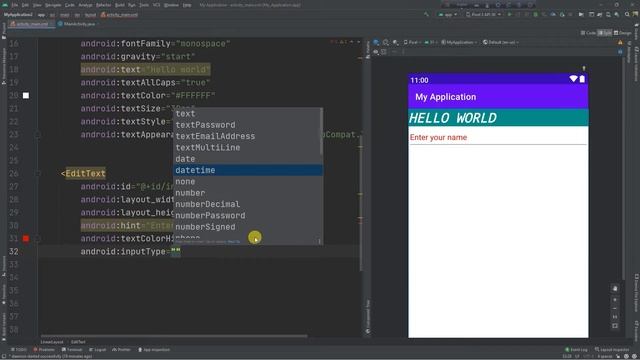 Android Bangla Tutorial 12: EditText | Java | Beginner Android App development| смотреть онлайн