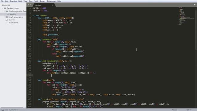 Random Python 01: Cellular Automata - Seeds? | Timelapse смотреть онлайн