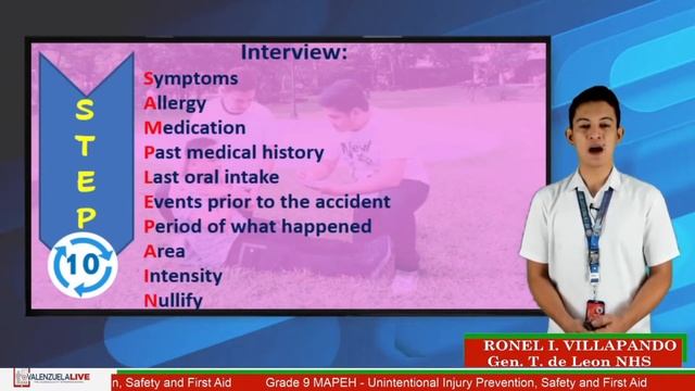 GRADE 9 MAPEH - UNINTENTIONAL INJURY PREVENTION, SAFETY AND FIRST AID смотреть онлайн