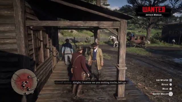 Red Dead Redemption 2 Arthur Vs Sheriff Malloy смотреть онлайн