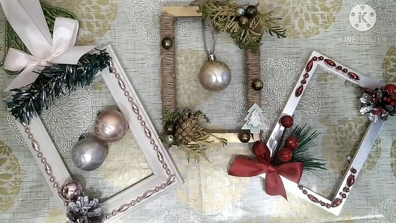 Рождественские идеи украшения фото рамки смотреть онлайн