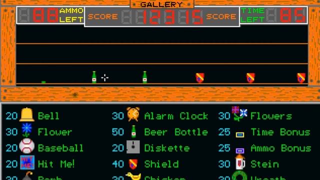 Shooting Gallery (DOS game) Playthrough смотреть онлайн
