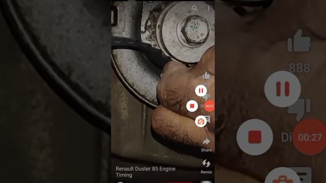 Renault duster 85 Engine timing mark смотреть онлайн