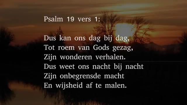 Psalm 19 vers 1 en 6 Het ruime hemelrond смотреть онлайн