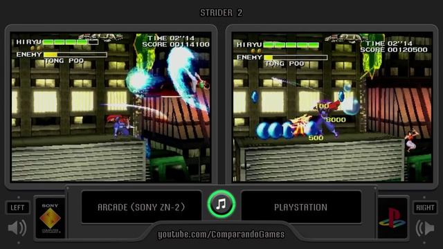 Strider 2 (Arcade vs Playstation) Side by Side Comparison смотреть онлайн