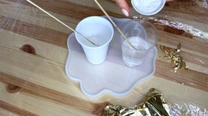 Поднос из эпоксидной смолы своими руками