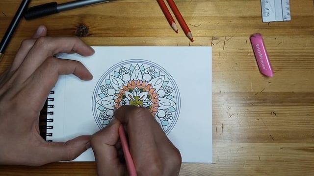 Как рисовать Мандалу. Рисую каждый день. День 29 | Zentangle смотреть онлайн