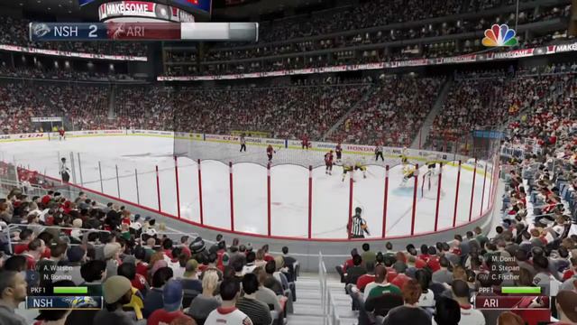 NHL 18 PS4. REGULAR SEASON 2017-2018: Nashville PREDATORS VS Arizona COYOTES. 03.15.2018. (NBCSN) смотреть онлайн