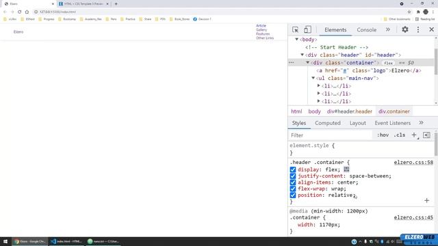 [Arabic] HTML & CSS Template Three 2021 - #03 - Header Section Part 1 смотреть онлайн