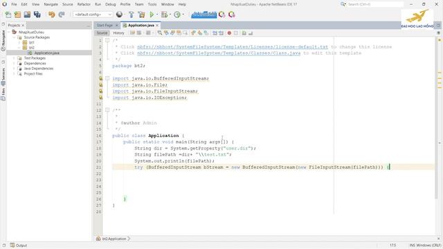 Java IO - Dùng BufferedInputStream thao tác đọc File смотреть онлайн